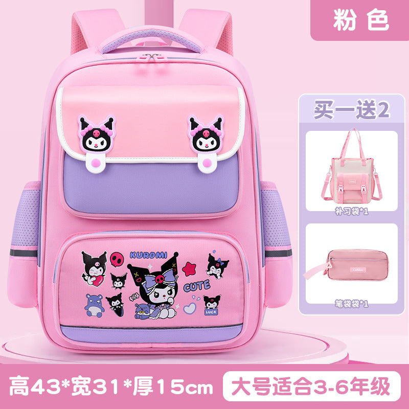 New Elementary School Girls Children's School Bag Cute Girls Backpack Large Capacity Burden Reduction Junior High School Students Japanese School Bag