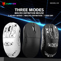 Dazzling silver fox h8 tri-mode bluetooth wireless mouse - gaming, desktop, laptop, lightweight, office & business