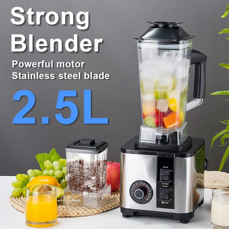 Stainless steel blender - multifunctional, large capacity, home use: food processor, juicer, soy milk maker, grinder, mixer, smoothie maker