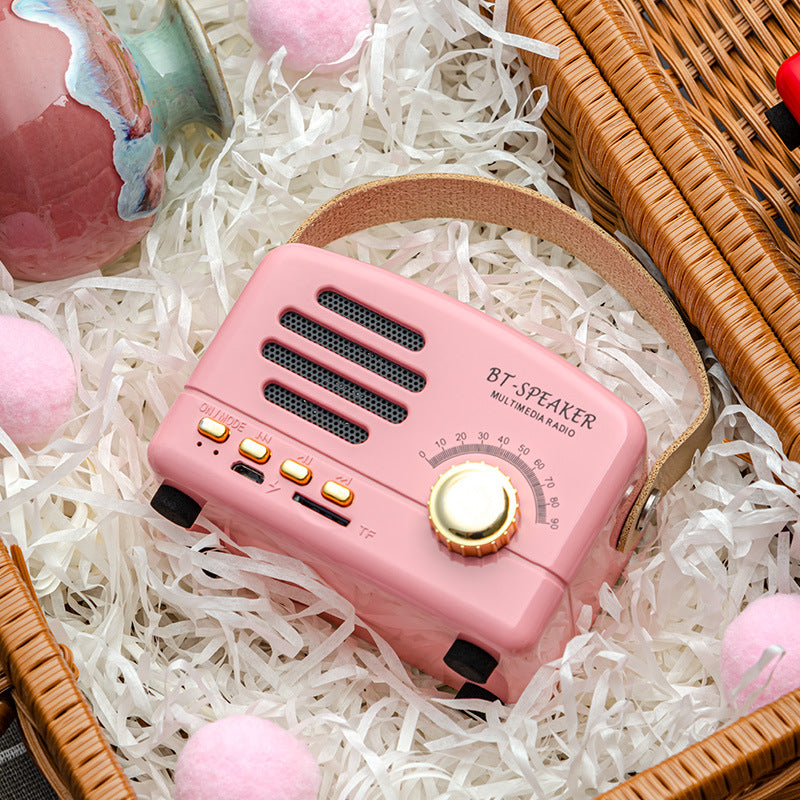 Wireless retro speaker outdoor portable bluetooth speaker little prince mini card radio ft-bt01plus