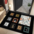 New chinoiserie classical diatom mud floor mat entrance door mat bathroom absorbent quick-drying mat bathroom door non-slip foot mat