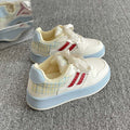 Autum breathable sneakers for girls new arrivalthick solewhite shoescasualeasiest for matchkidsniche style sports bread shoes