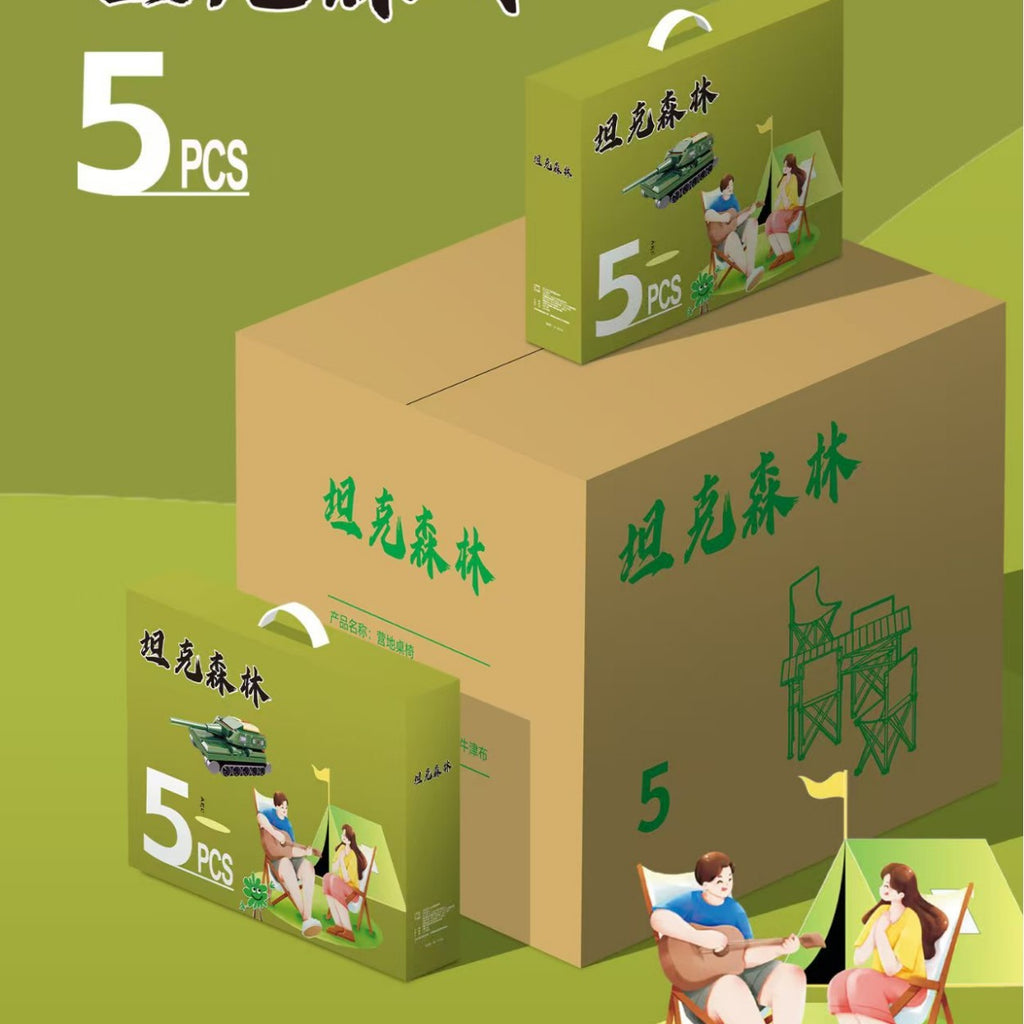 Camping Outdoor BBQ Table and Chair Combination Egg Roll Table Picnic Table and Chair Camping Portable Table and Chair Five-piece Set