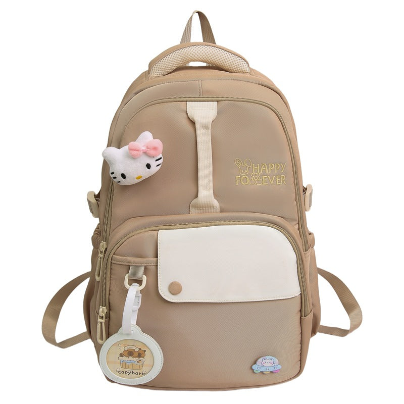 School bag new cute girl Korean middle school student high school student large capacity lightweight backpack travel backpack