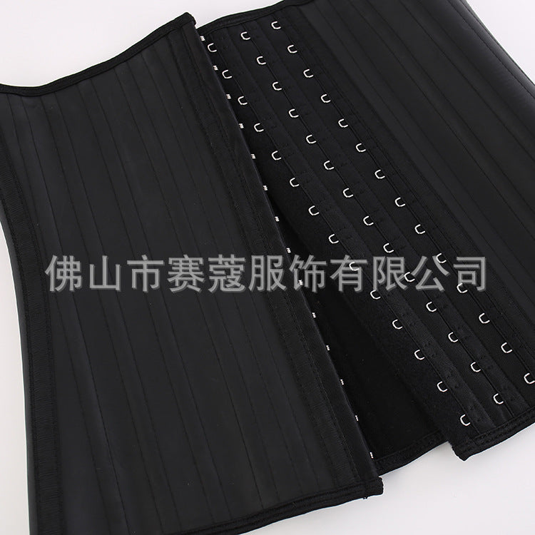 Amazon cross-border new arrival 25 steel frame latex body shaping garment sports corset waist tightening latex rubber corset