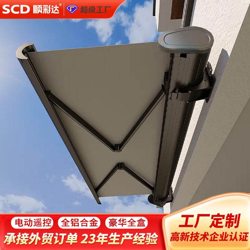Export export model full box electric intelligent telescopic awning optional electric with light luxury model awning awning