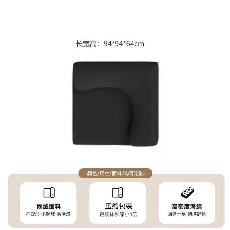 Compression sofa module sofa light luxury normcore style bamboo sofa small apartment straight row sofa bed