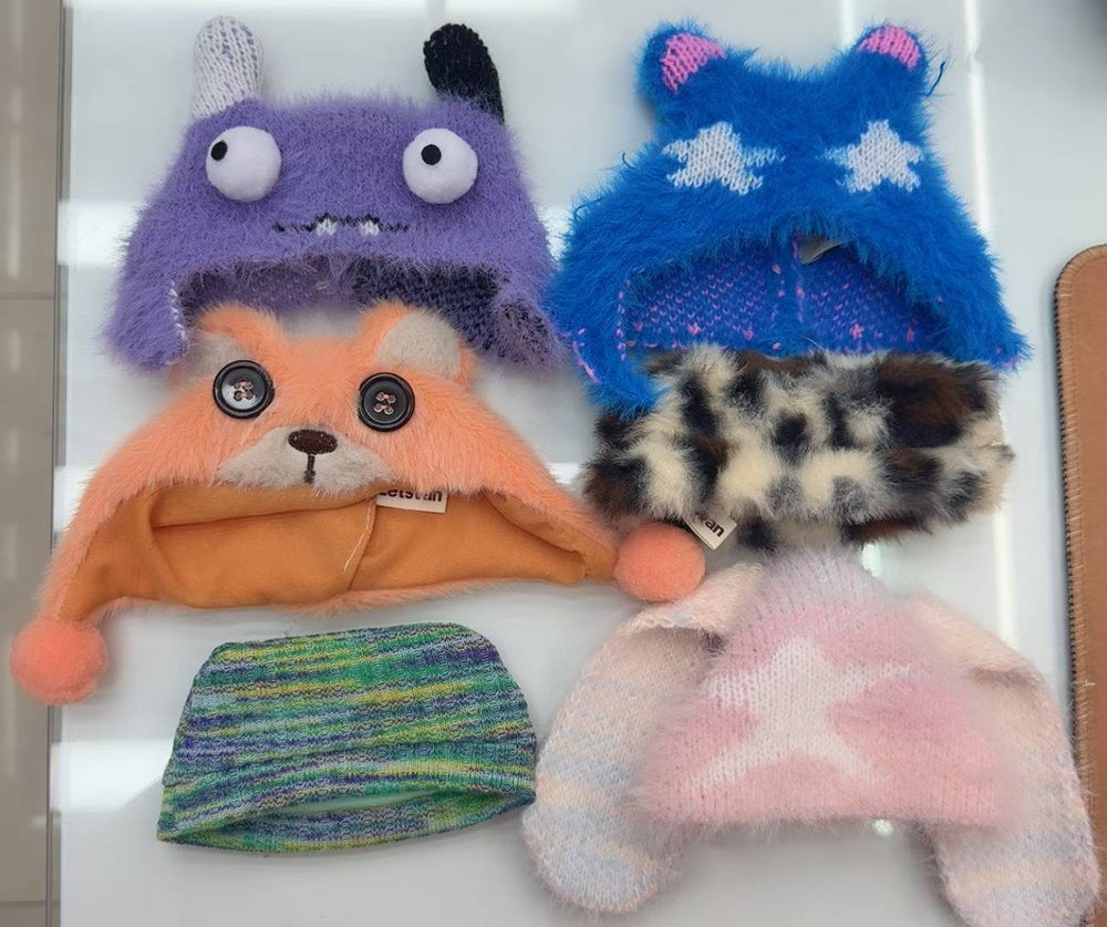 Authentic wakuku wow clothes furry trendy party series wow blind box stuffed doll gift hat baby clothes accessories