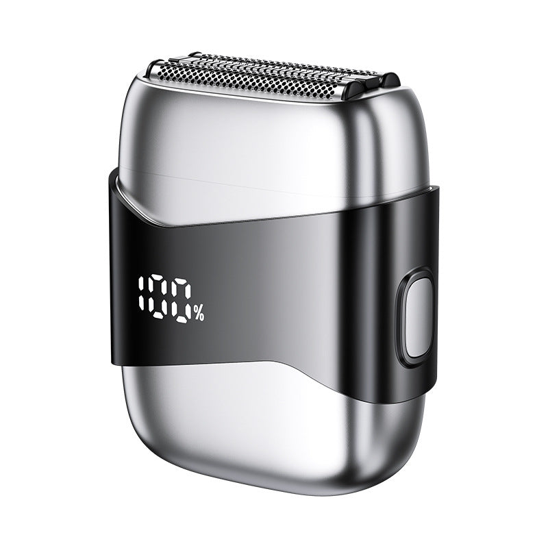magnetic three-blade reciprocating mini electric shaver, portable fast charging, full body washable razor