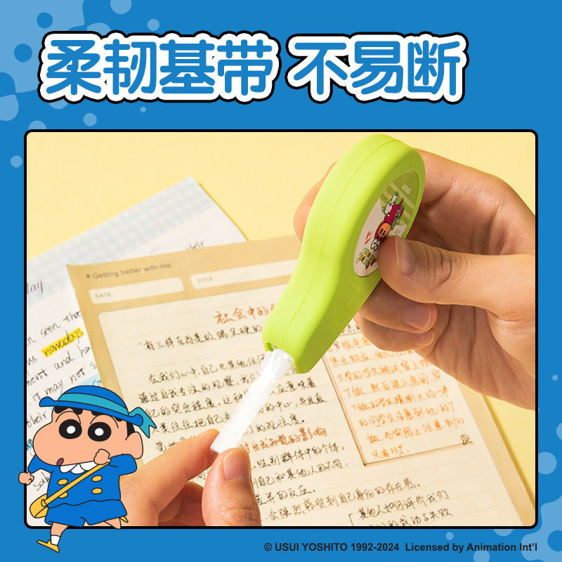 Deli LB101 correction tape Crayon Xiaoxin series cartoon correction tape Silicone shell Wear-resistant 12m correction tape