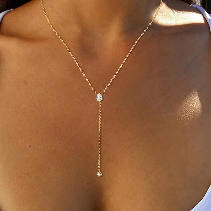 Amazon fashion cross-border micro-set diamond necklace double-layered bone chain accessible luxuryelegance women's versatile jewelry
