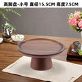 Japanese-style acacia wood cake stand - wooden tray display for weddings, dessert tables, home decor, and fruit/snack serving