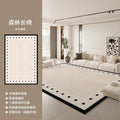 Distributed carpet living room  new cream style no-wash and wipeable bedroom waterproof sofa light luxury high-end floor mat
