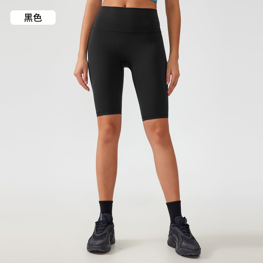 Free sizefree size no awkward line yoga shorts tummy control butt lift fitness sports half length pants for women ag004