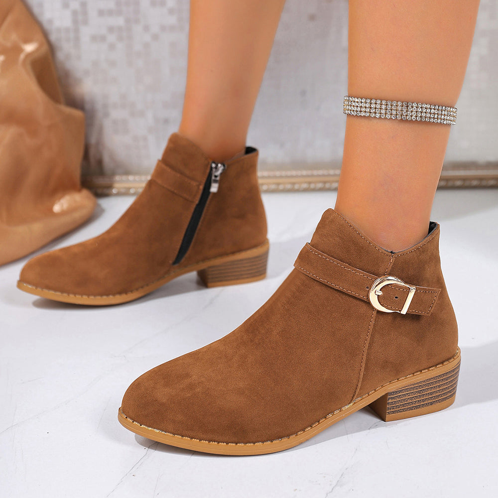 plus sizeboots women's  autumn winter chelsea boots women's side zipper popular cotton shoes women's