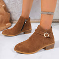 plus sizeboots women's  autumn winter chelsea boots women's side zipper popular cotton shoes women's