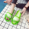 2025 summer new arrivals: super cute cabbage slippers for women - perfect for indoor and outdoor wear, creative one-strap slides, beach & seaside fun, and quirky footwear