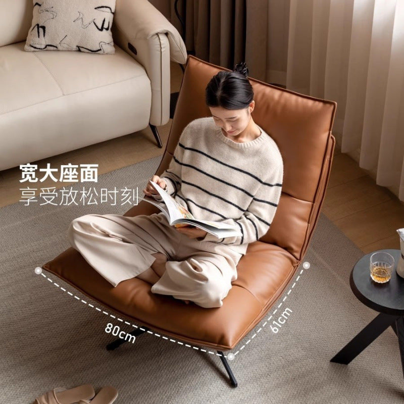 Factory direct rotating lazy sofa chair - designer style recliner for living room or balcony - casual single seater