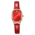 New arrivalelegantretrocasual oval student watch niche style women's watch belt quartz women's watch