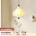 New chinoiserie fabric gourd chandelier zen tea room restaurant single head chandelier b&b retroprinting atmosphere chandelier