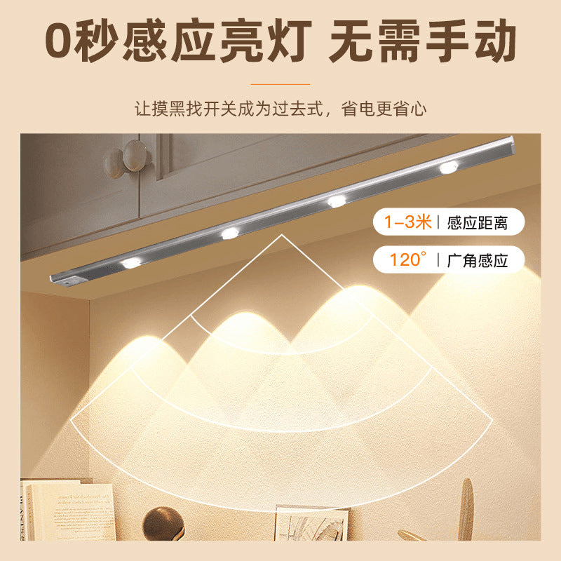 Rechargeable remote control motion sensor light - wireless, no wiring required - ideal for cabinets, shoe racks, entryways, led wine cabinets, and more