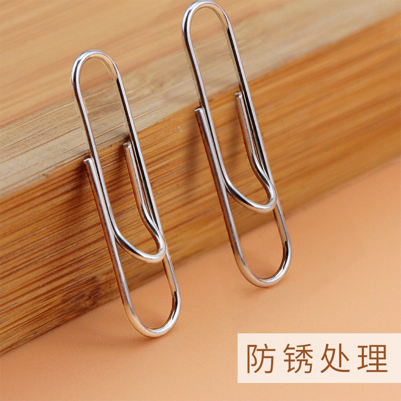 Deli 0018 Paper clip Metal paper clip Curved needle Financial binding supplies U-shaped return type needle Scroll needle