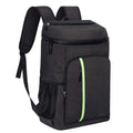 camping ice pack double shoulder thermal bag large capacity two-color oxford cloth patchwork thermal double shoulder bag