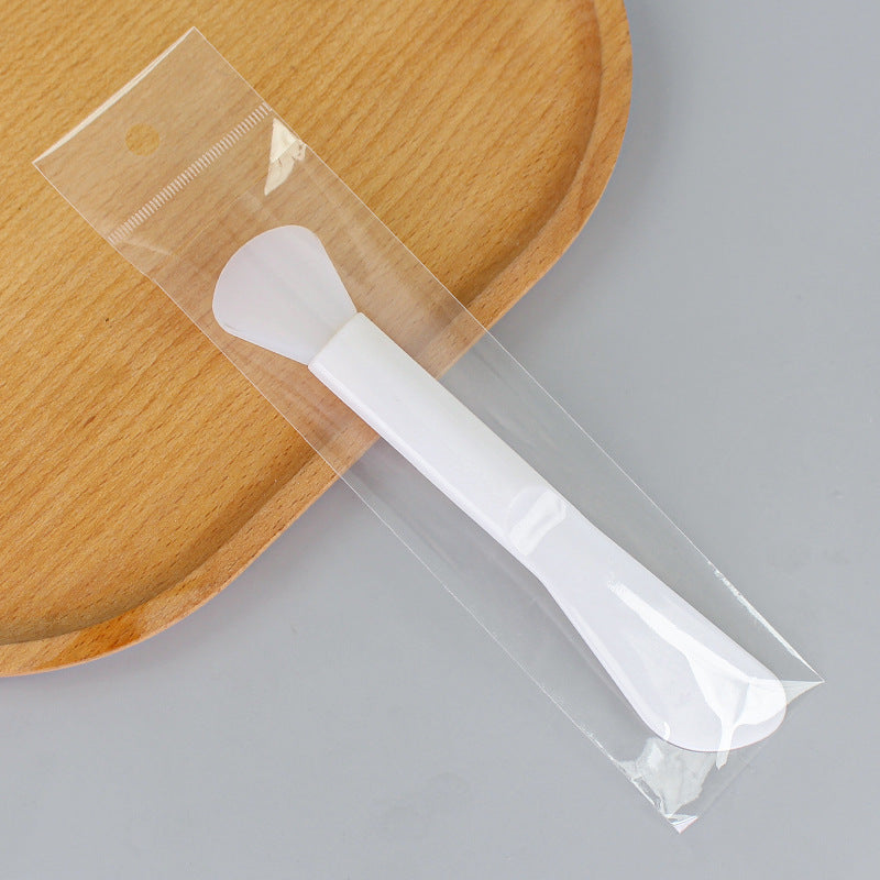 Cosmetic mask tool dual-ended silicone brush scraper mask stick mask brush soft head stirring applicator facial scraper