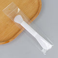 Cosmetic mask tool dual-ended silicone brush scraper mask stick mask brush soft head stirring applicator facial scraper