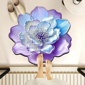 3d three-dimensional flower diatom mud floor mat bathroom absorbent mat toilet door non-slip quick-drying foot mat door mat