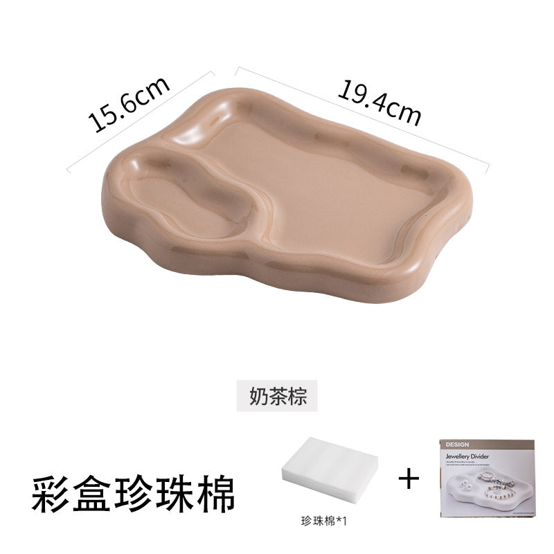 Insaccessible luxury desktop jewelry storage display tray popular photo props good-looking stylish tray storage tray