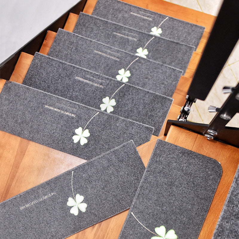 Stair step mat Non-slip mat Household machine washable mat Carpet Glue-free self-adhesive foot pad Solid wood luminous stair mat