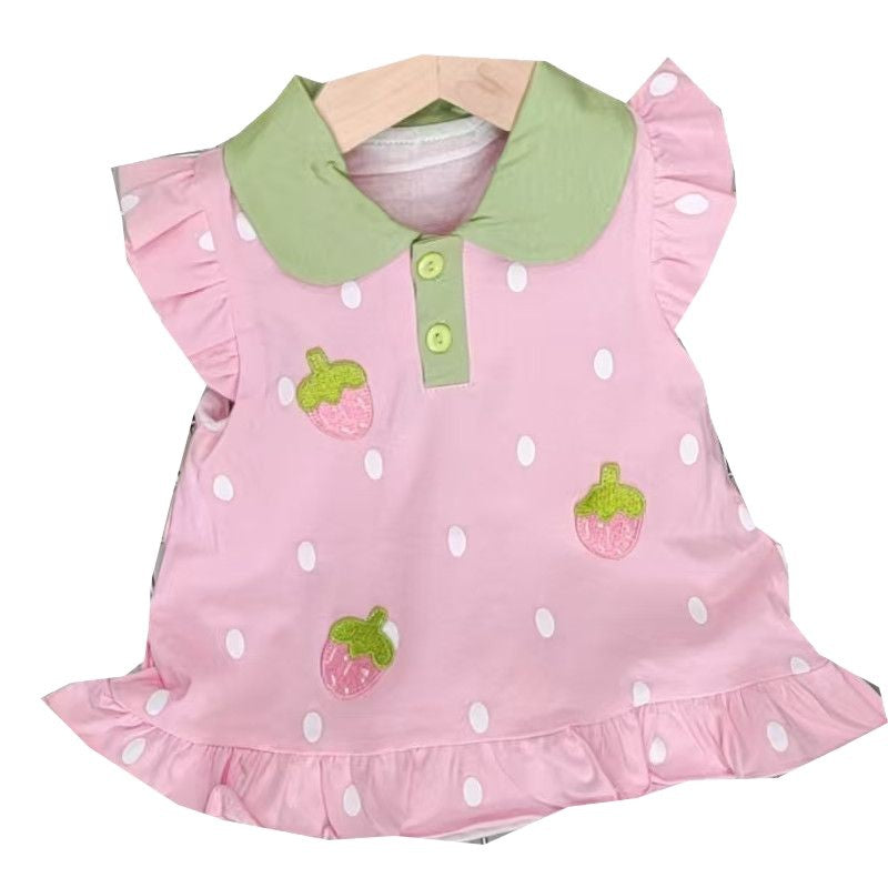 Summer chic baby rompers infant clothes summer outfits girl full month hundred days princess bodysuit summer dress