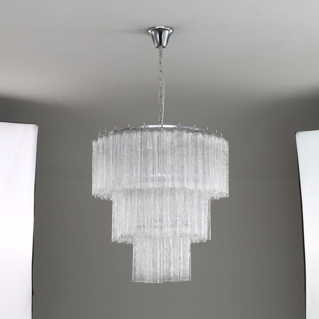 French light luxury crystal staircase light premium dining room bedroom villa lighting 2025 new living room chandelier