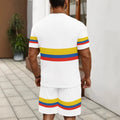 men's short-sleeve and shorts set, casual sportswear set, 3d printed cross-border hot seller, dropshipping available