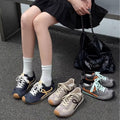 European hot-selling women's shoes: 2026 autumn new arrivals - breathable flat casual sneakers, versatile student german army trainers (gats)