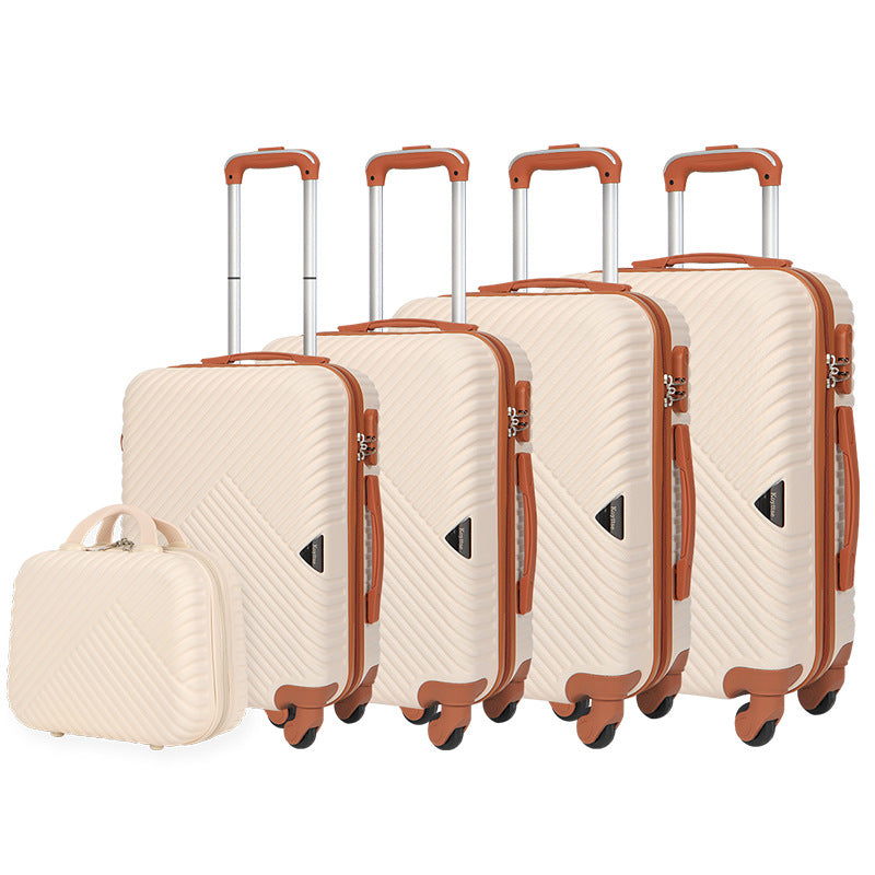 Cross-border multi-piece boarding suitcase gift travel password box waterproof universal wheel trolley case expandable