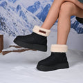 plus sizeheattech snow boots for women winternew arrivalthick sole heightening women's boots casual boots with cotton lining