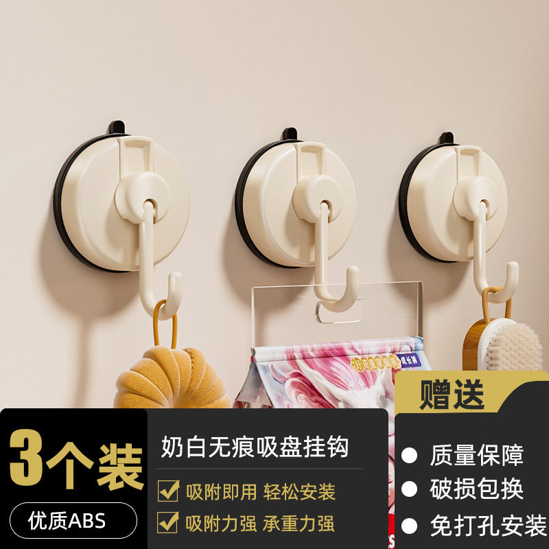 Suction cup hook vacuum strong traceless storage punched for home bathroom kitchen hanging wall hanging jewelry sticky hook