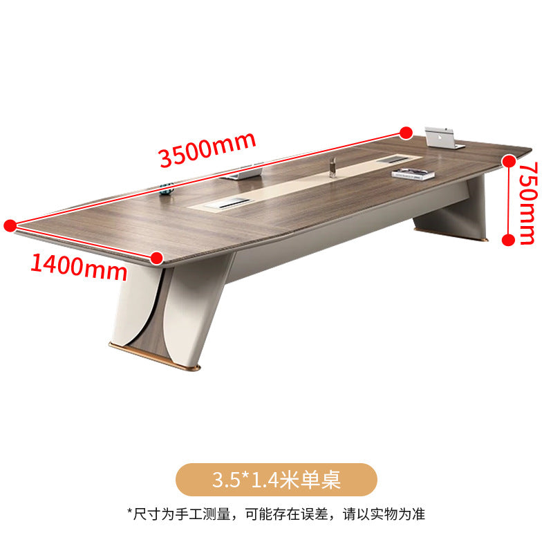 Saint-li conference table - long table, large negotiation table, light luxury training table, conference room oval meeting table