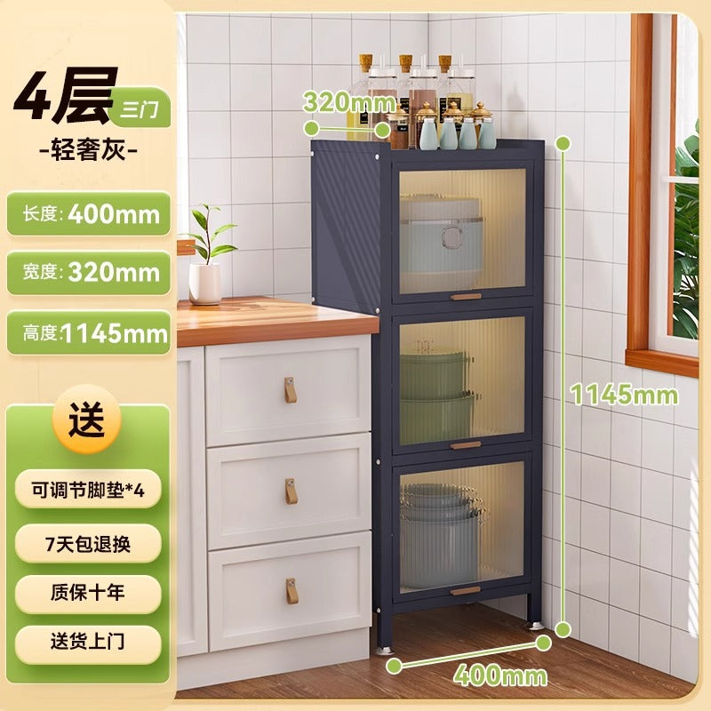 Kitchen storage rack multi-function microwave oven storage cabinet floor-standing multi-layer storage cabinet cupboard pot cupboard