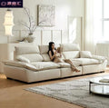 Sailboat sofa backrest adjustable sofa living room large sitting deep popular cat-proof cream style straight sailboat sofa