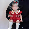 Summer clothes thin flying sleeves summer clothes newborn onesie baby girl outwear romper romper little princess style