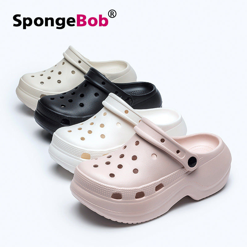 Women's clogs - new summer collection: thick-soled, anti-slip beach sandals with closed toe for adults. perfect for the beach and everyday wear
