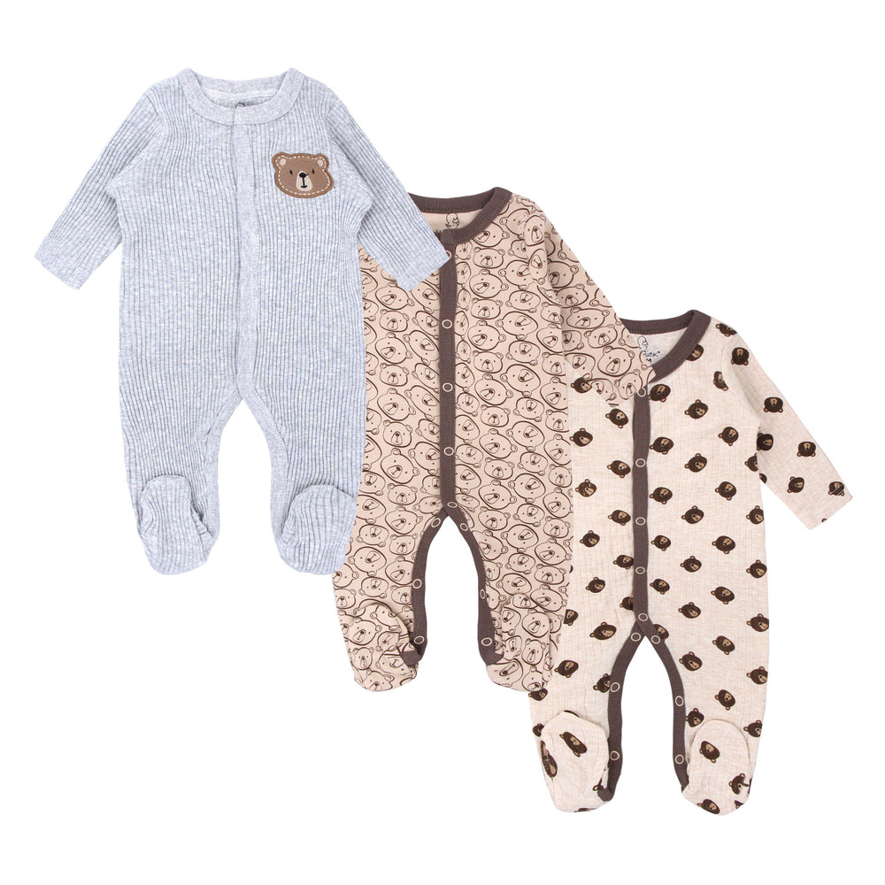 Newborn romper bodysuit - all seasons pure cotton baby long sleeve onesie - infant sleepwear outfit - baby clothes