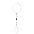 Shopee cross-border hot seller: exquisite minimalist european and american faceted round disc evil eye bracelet - unique jewelry for women