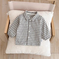 boys' shirt set, stylish spring/autumn outfit for baby boys, new infant romper for outdoor wear