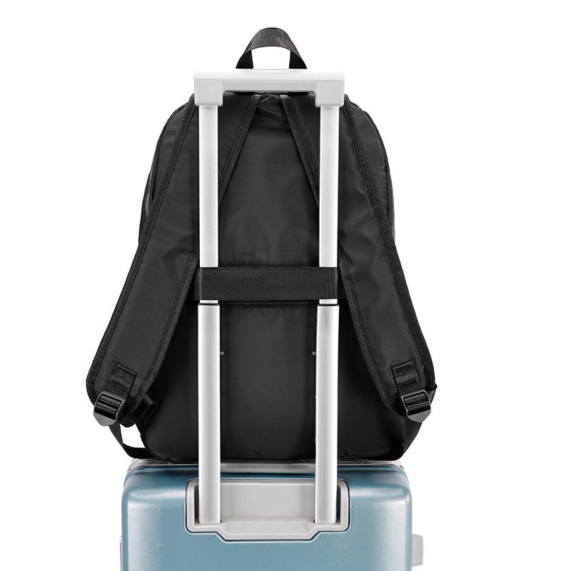 Customized simple student schoolbag solid color lightweight Mori travel backpack Korean version versatile men's and women's computer backpack