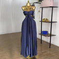 European and american cross-border women's fashion:  summer new arrivals - sexy cutout, high-waisted, pleated maxi slip dress