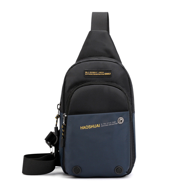 New Outdoor Men's Breast Bag Sports Multifunctional Crossbody Bag Chest Bag Casual Crossbody Bag Fishing Travel Bag